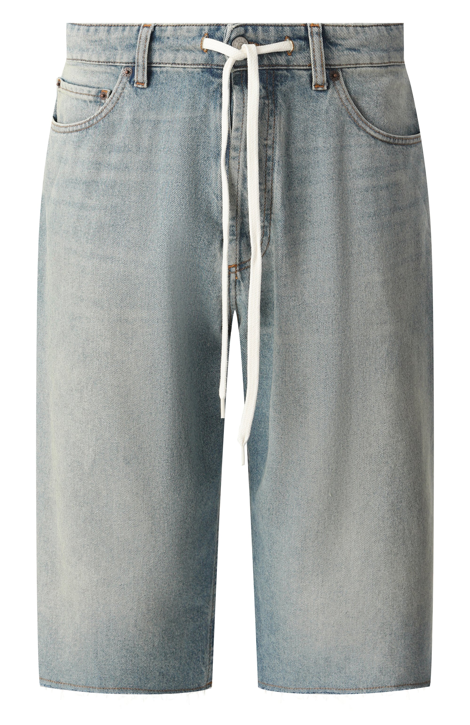 Джинсовые шорты MM6 голубого цвета по цене 57950 руб., арт. SH0MU0014/M30019, фото 1 Джинсовые шорты MM6, арт. SH0MU0014/M30019, фото 1