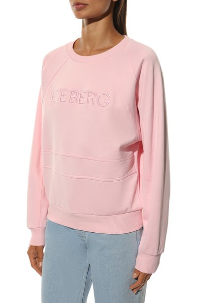 Свитшот ICEBERG розового цвета по цене 29950 руб., арт. 22E I2P0/E071/6305, фото 3 Свитшот ICEBERG, арт. 22E I2P0/E071/6305, фото 3