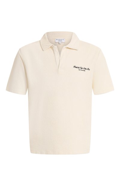 Мужское хлопковое поло sporty &amp; rich x hotel du cap-eden-roc SPORTY AND RICH, арт. T003260673CR01