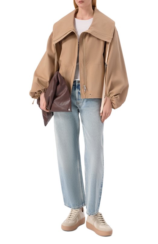 Кожаные кеды Replica Wedge Maison Margiela S58WS0282/P1895 Бежевый  S58WS0282/P1895 Фото 3