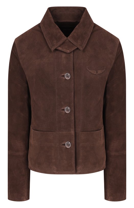 Замшевая куртка Zadig and Voltaire RW0W01262 Коричневый RW0W01262