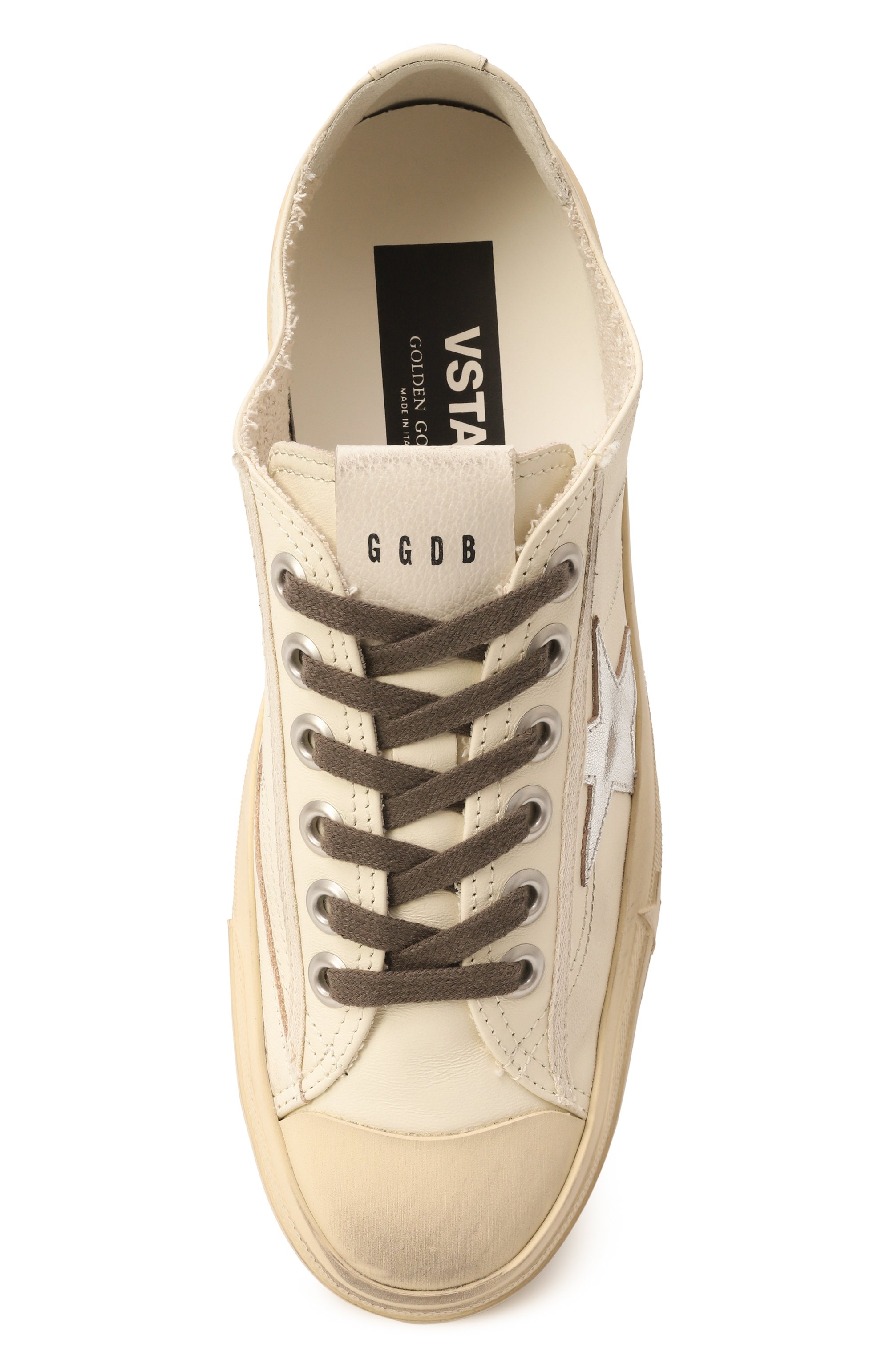 Кожаные кеды v-star GOLDEN GOOSE DELUXE BRAND, арт. GWF00129.F006650, фото 6