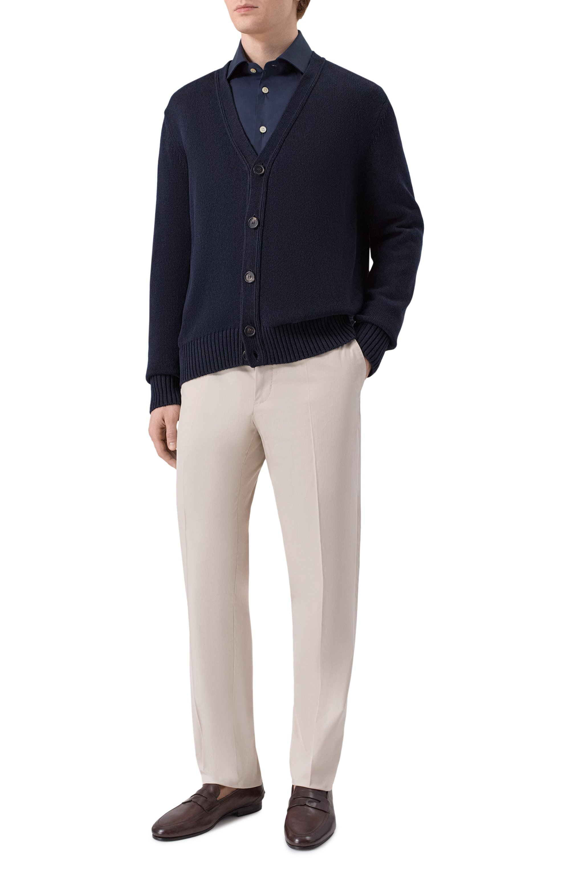 Хлопковая сорочка KITON, арт. UCCH0943204_UCCH0943206, фото 2