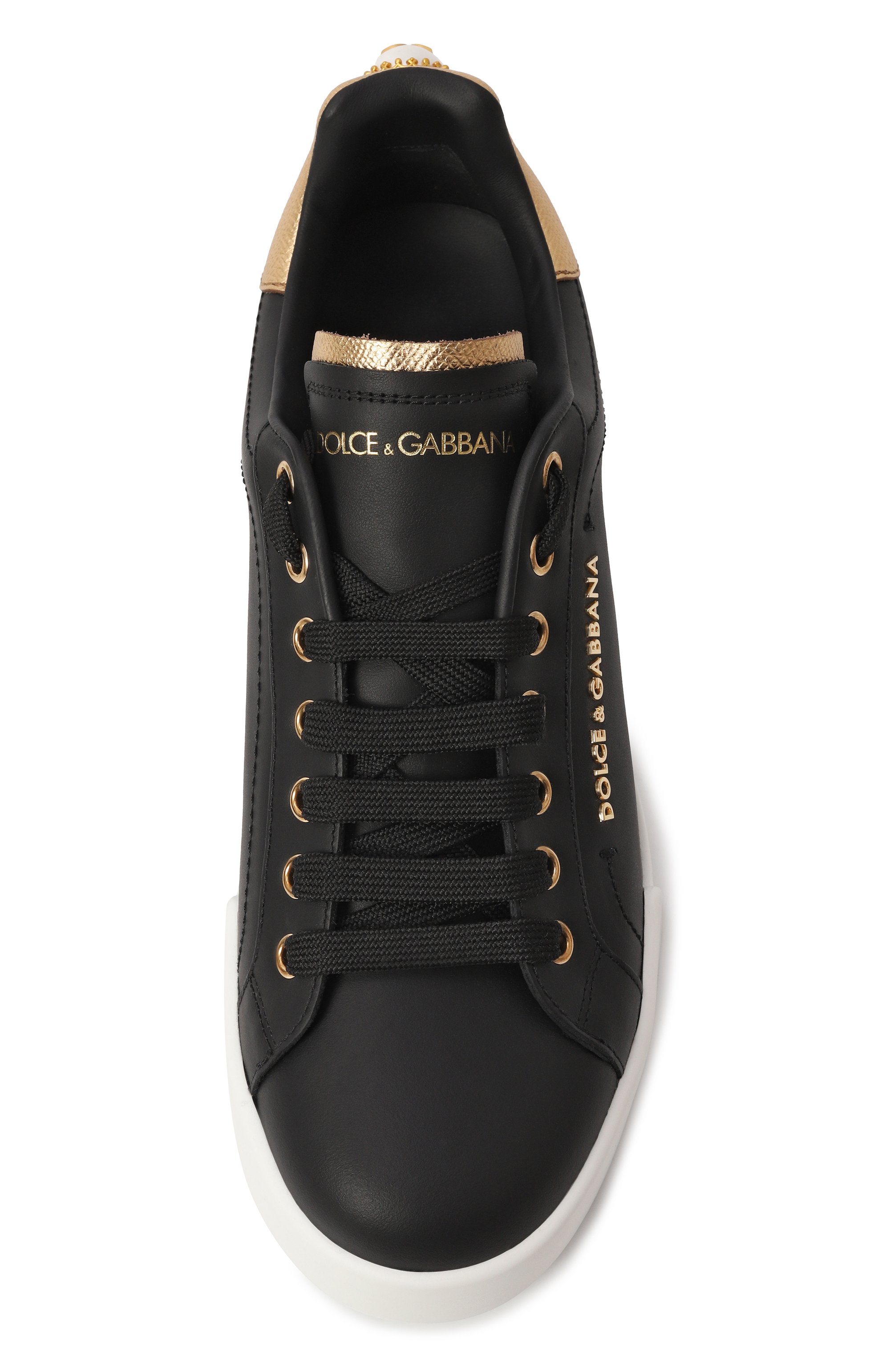 Кожаные кеды portofino DOLCE & GABBANA, арт. CK1602/AN298, фото 6