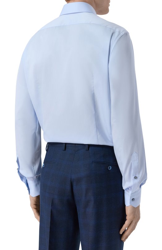 Хлопковая сорочка Zilli CLAA01M010012212U Голубой  CLAA01M010012212U Фото 4