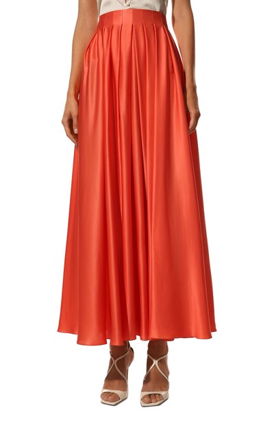 Шелковая юбка GIORGIO ARMANI кораллового цвета по цене 299500 руб., арт. 2SHNN068/T036A, фото 3 Шелковая юбка GIORGIO ARMANI, арт. 2SHNN068/T036A, фото 3