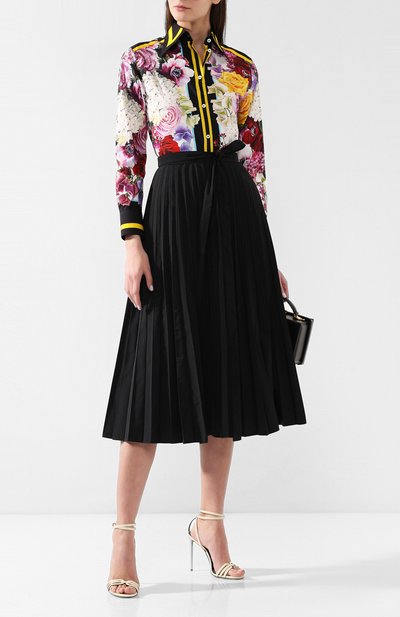 Хлопковая рубашка DOLCE & GABBANA разноцветного цвета по цене 93550 руб., арт. F5J51T/GDL71, фото 2 Хлопковая рубашка DOLCE & GABBANA, арт. F5J51T/GDL71, фото 2