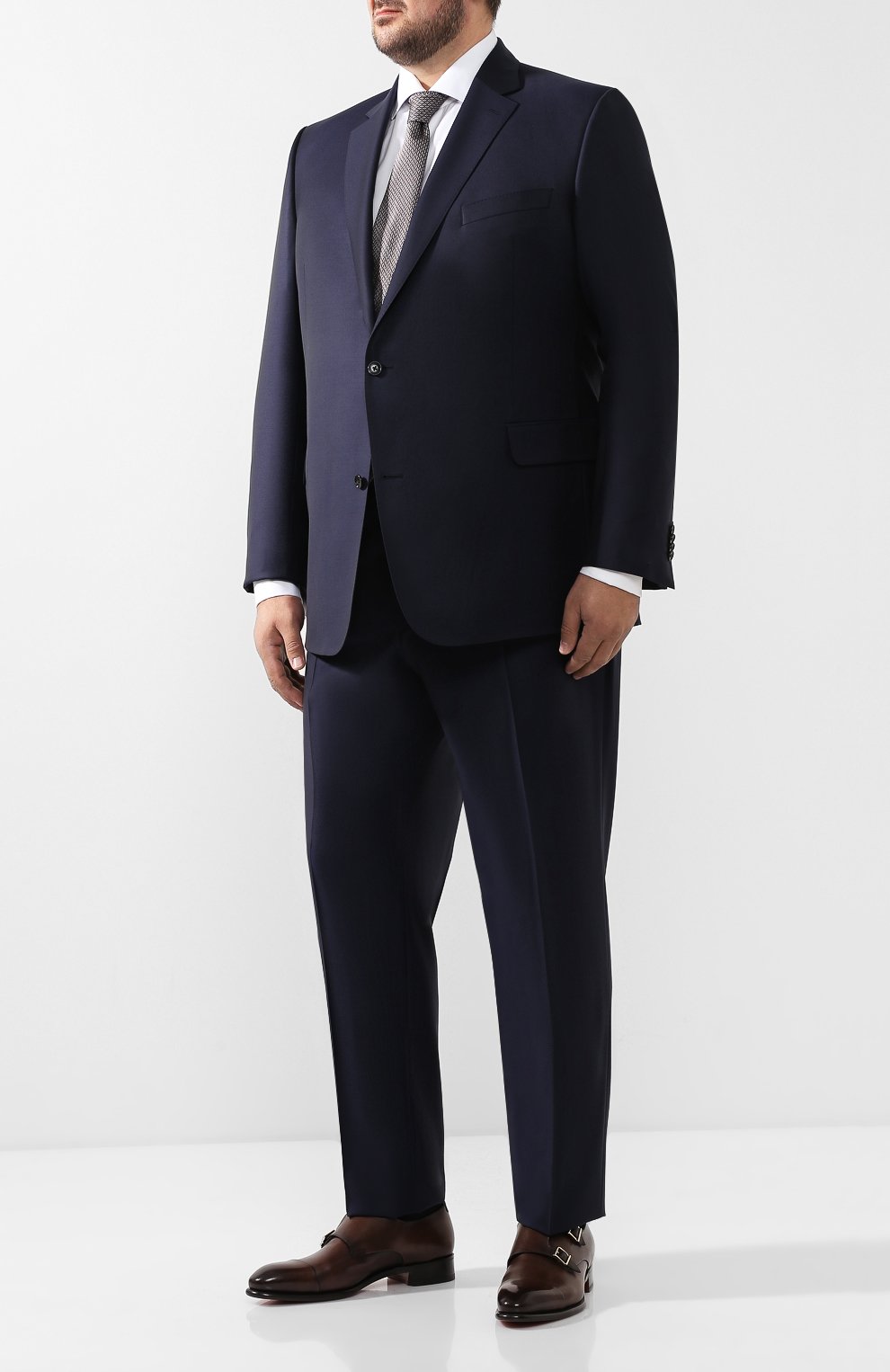 Шерстяной костюм с пиджаком на двух пуговицах EDUARD DRESSLER, арт. NR12/00360, фото 1