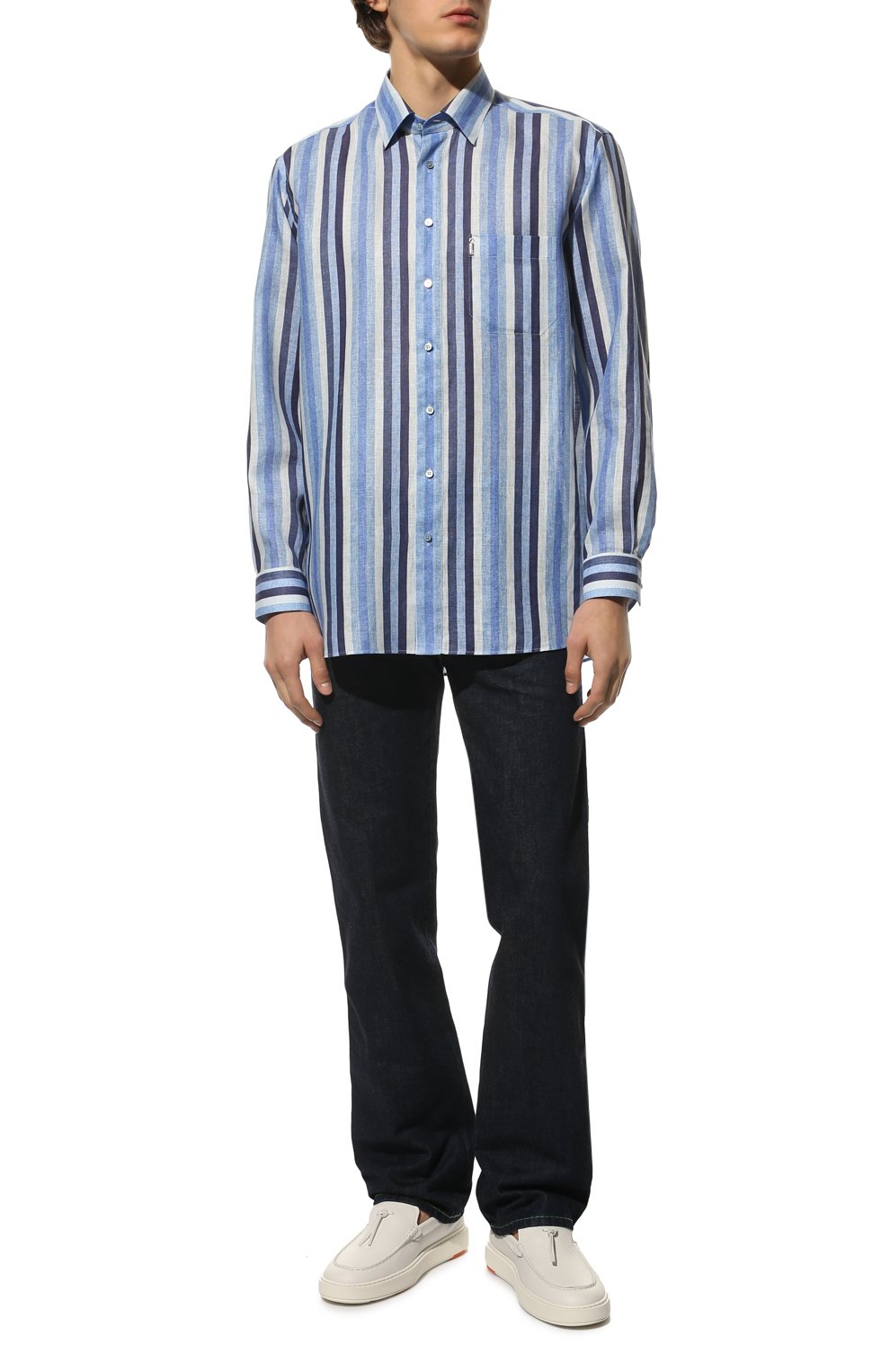 Льняная рубашка ZILLI, арт. MFX-3192-7350/0002, фото 2