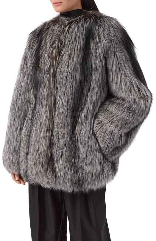 Шуба из лисы Русский мех 13 AI Серый  13 AI Фото 3