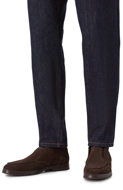 Замшевые ботинки DOUCAL'S темно-коричневого цвета по цене 54150 руб., арт. DU3468JEREUF009T, фото 3 Замшевые ботинки DOUCAL'S, арт. DU3468JEREUF009T, фото 3