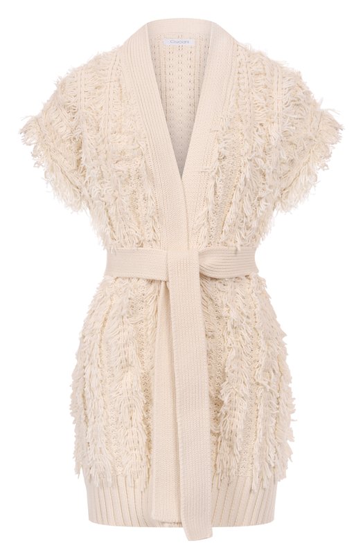 

Хлопковый жилет Cruciani, Кремовый