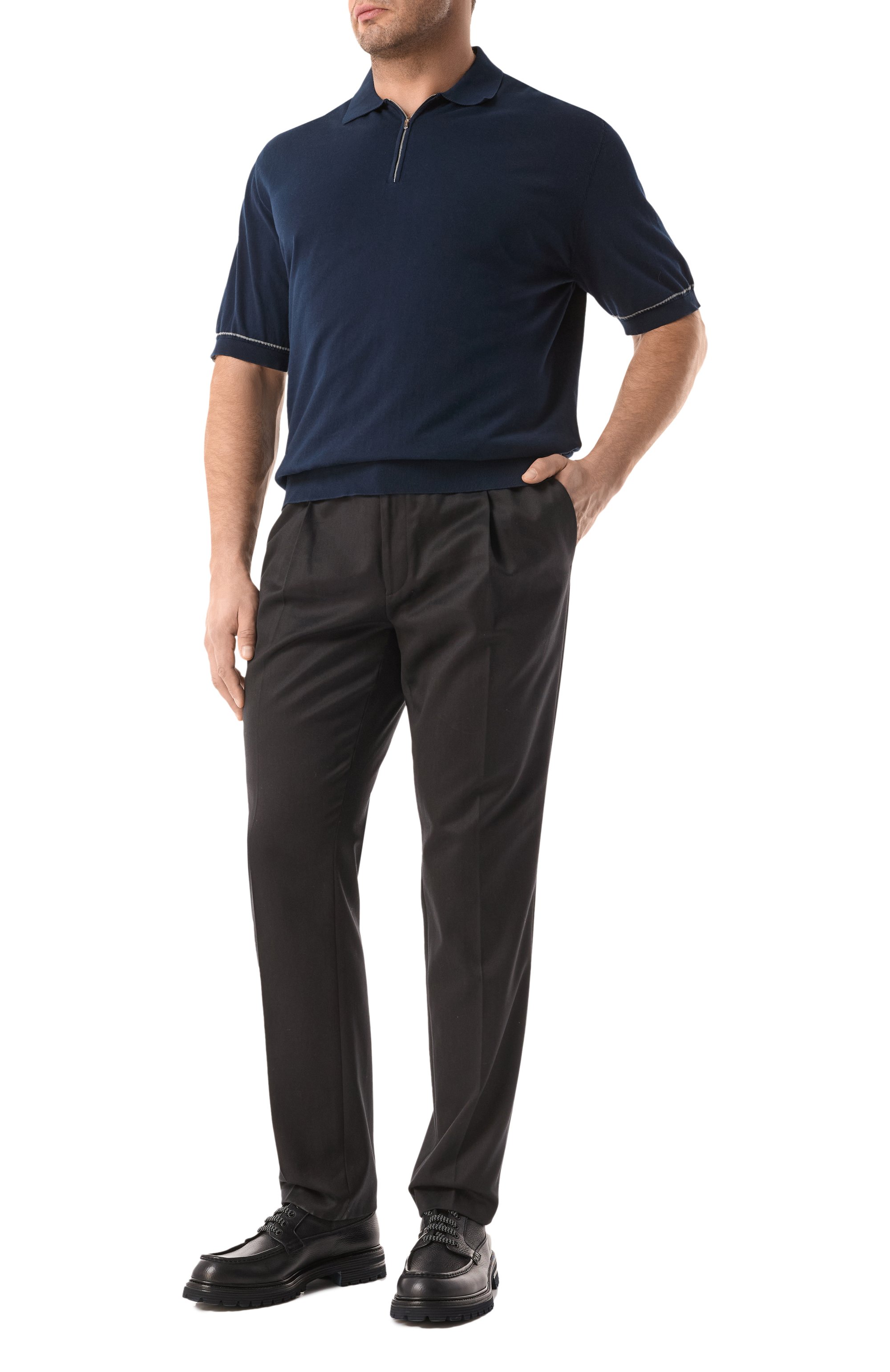 Хлопковое поло CORTIGIANI, арт. 2A9111, фото 2