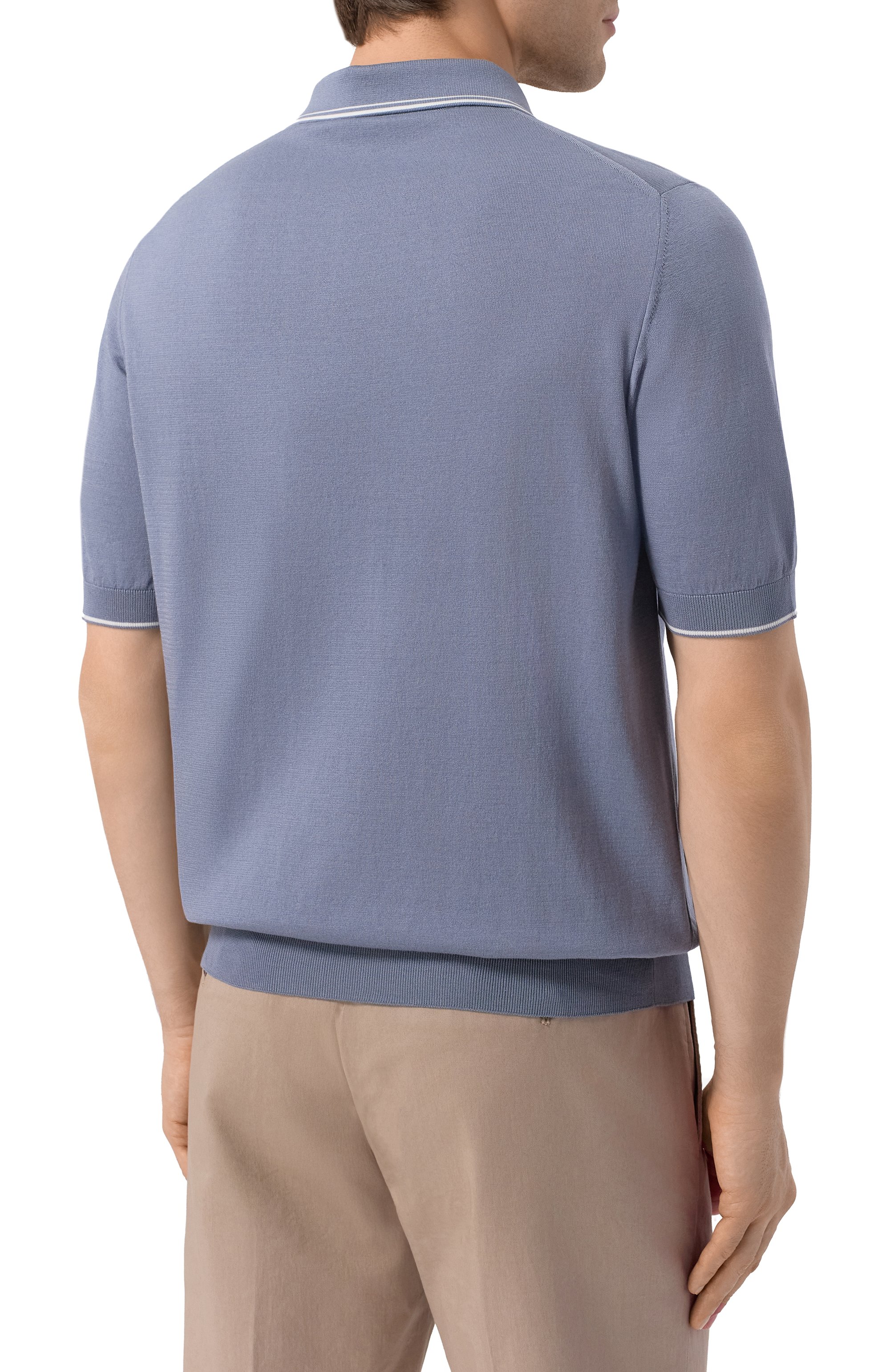 Поло из хлопка и шелка MVST, арт. M26.CSM.K425, фото 4