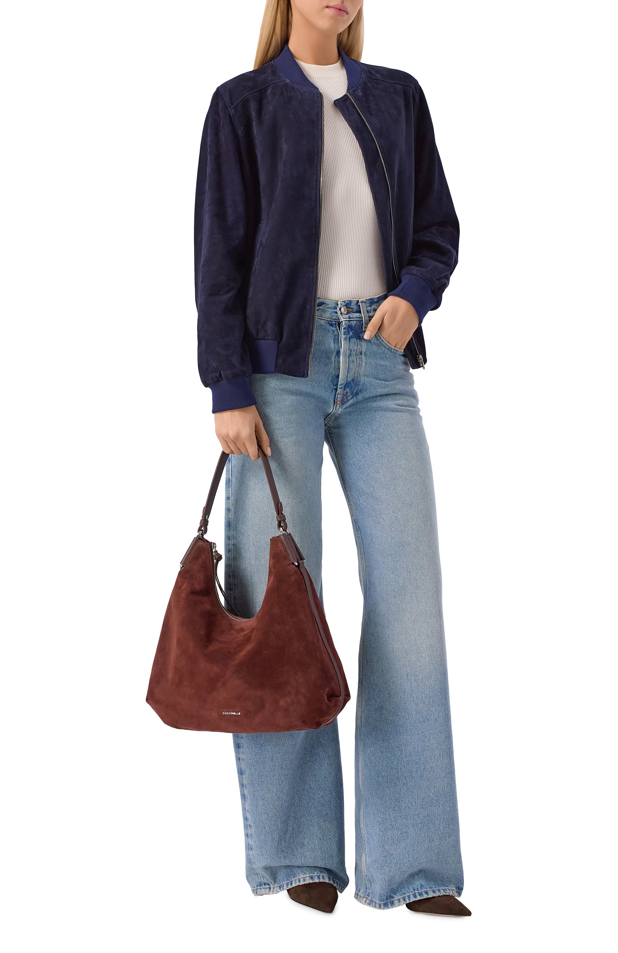 Сумка rebekka medium COCCINELLE темно-коричневого цвета по цене 44100 руб., арт. E1 T96 13 01 01, фото 7 Сумка rebekka medium COCCINELLE, арт. E1 T96 13 01 01, фото 7