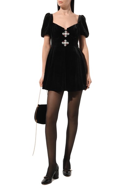 Бархатное платье SELF-PORTRAIT, арт. AW23-122S-B, фото 2