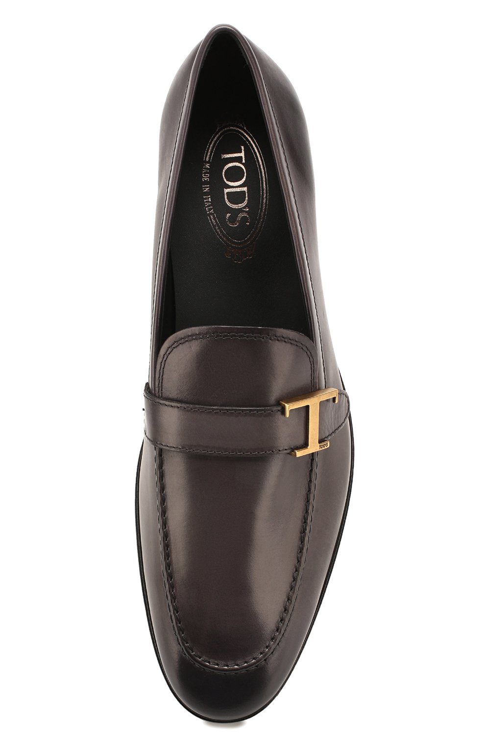 Кожаные лоферы TOD’S темно-синего цвета по цене 72400 руб., арт. XXM86A0CV81NF5, фото 5 Кожаные лоферы TOD’S, арт. XXM86A0CV81NF5, фото 5