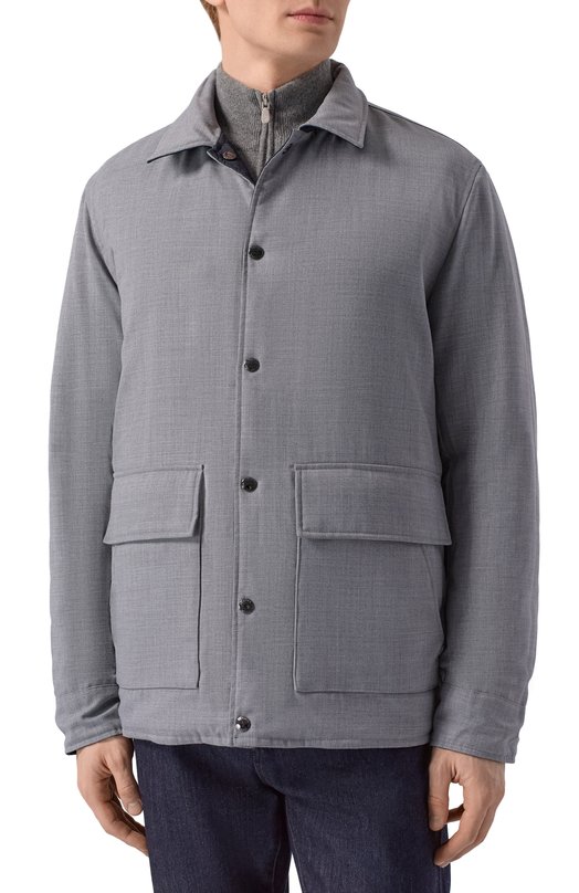 Двусторонняя куртка-рубашка Windsor 13 0RAZI0 10019828/30047982 Синий  13 0RAZI0 10019828/30047982 Фото 6