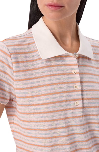 Льняное поло FRAME DENIM, арт. WE26JKT016/THE STRIPED S/S P0L0, фото 5