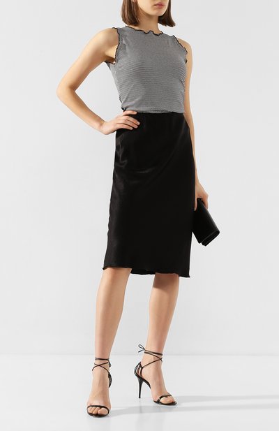 Топ из вискозы EMPORIO ARMANI синего цвета по цене 16900 руб., арт. 3H2K8D/2JL9Z, фото 2 Топ из вискозы EMPORIO ARMANI, арт. 3H2K8D/2JL9Z, фото 2