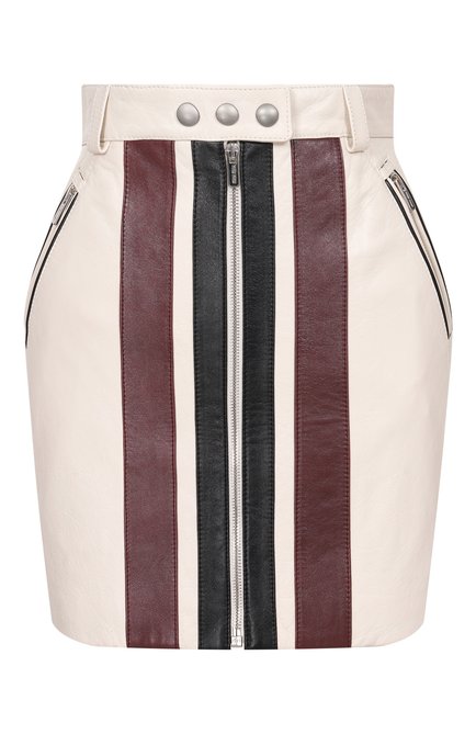 Женская кожаная юбка MIU MIU, арт. MPD660-1SNT-F0009