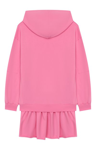 Хлопковое платье с капюшоном PHILOSOPHY DI LORENZO SERAFINI KIDS, арт. PJAB30/FE147/UH001/S-M, фото 2
