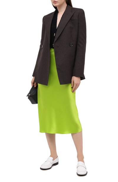 Шелковое платье OLIVIA VON HALLE зеленого цвета по цене 47500 руб., арт. SS2038, фото 2 Шелковое платье OLIVIA VON HALLE, арт. SS2038, фото 2