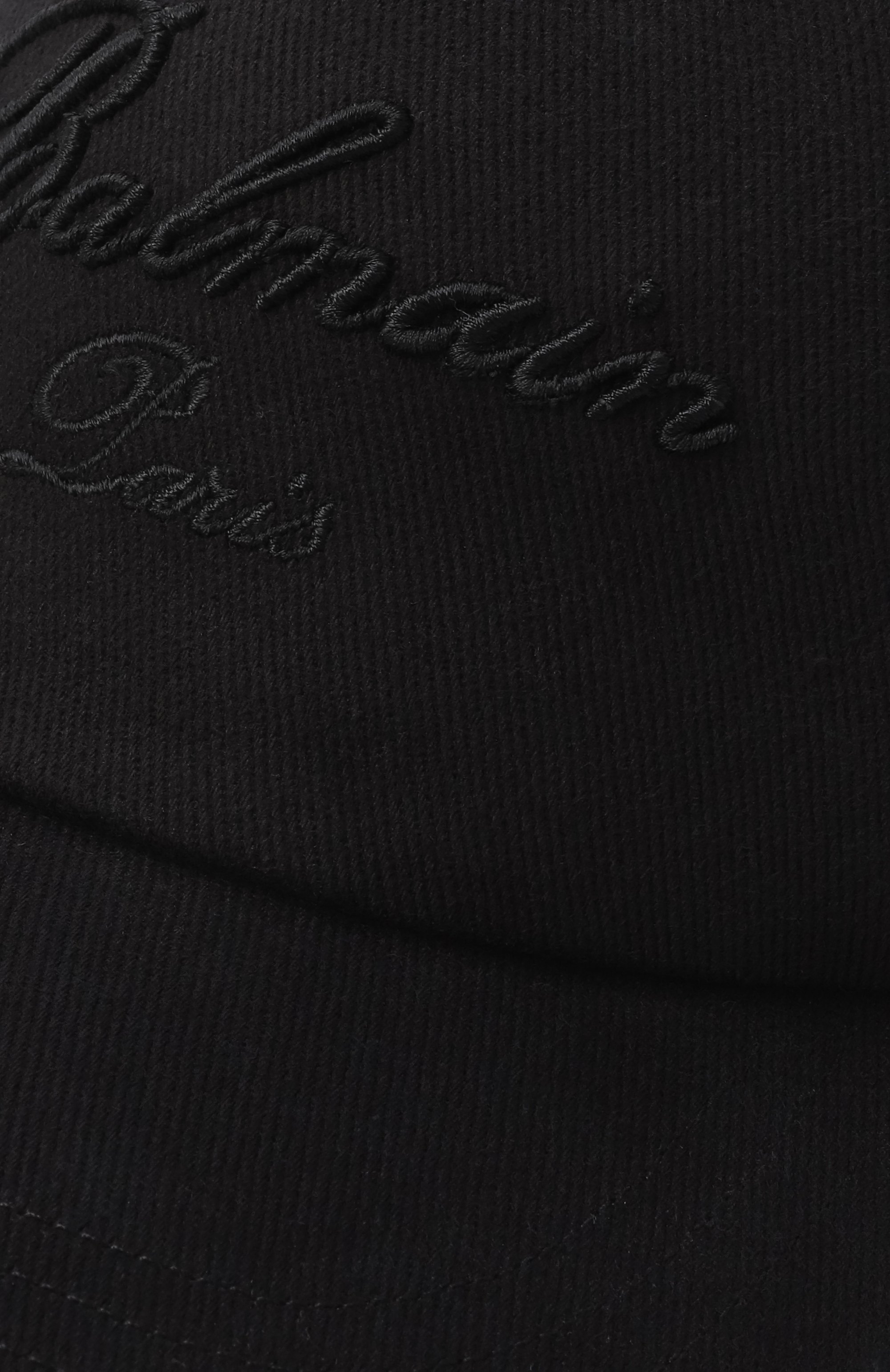 Хлопковая бейсболка BALMAIN черного цвета по цене 46500 руб., арт. EH1XA231/CD29, фото 3 Хлопковая бейсболка BALMAIN, арт. EH1XA231/CD29, фото 3
