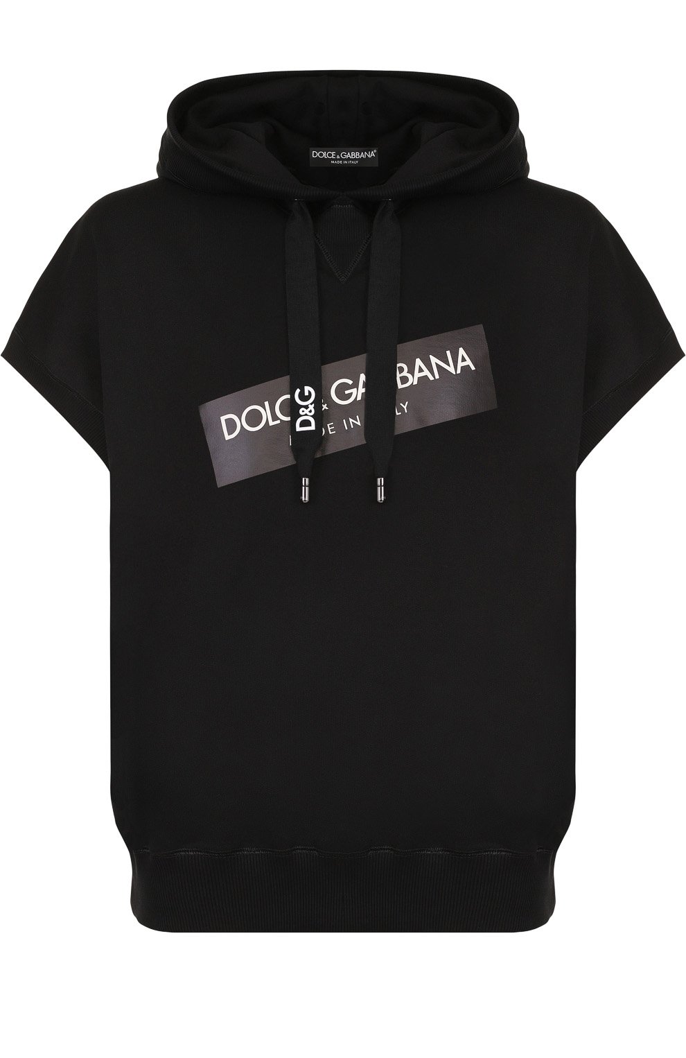 Хлопковое худи с короткими рукавами DOLCE & GABBANA, арт. G9KR6T/FU7DU, фото 1