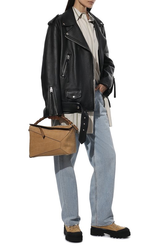 Замшевые ботинки Proenza Schouler Бежевый, фото 2