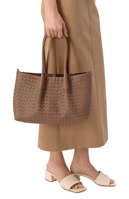 Двусторонняя сумка Pinacoteca medium Bottega Veneta 854371/V5AG1 Коричневый  854371/V5AG1 Фото 2