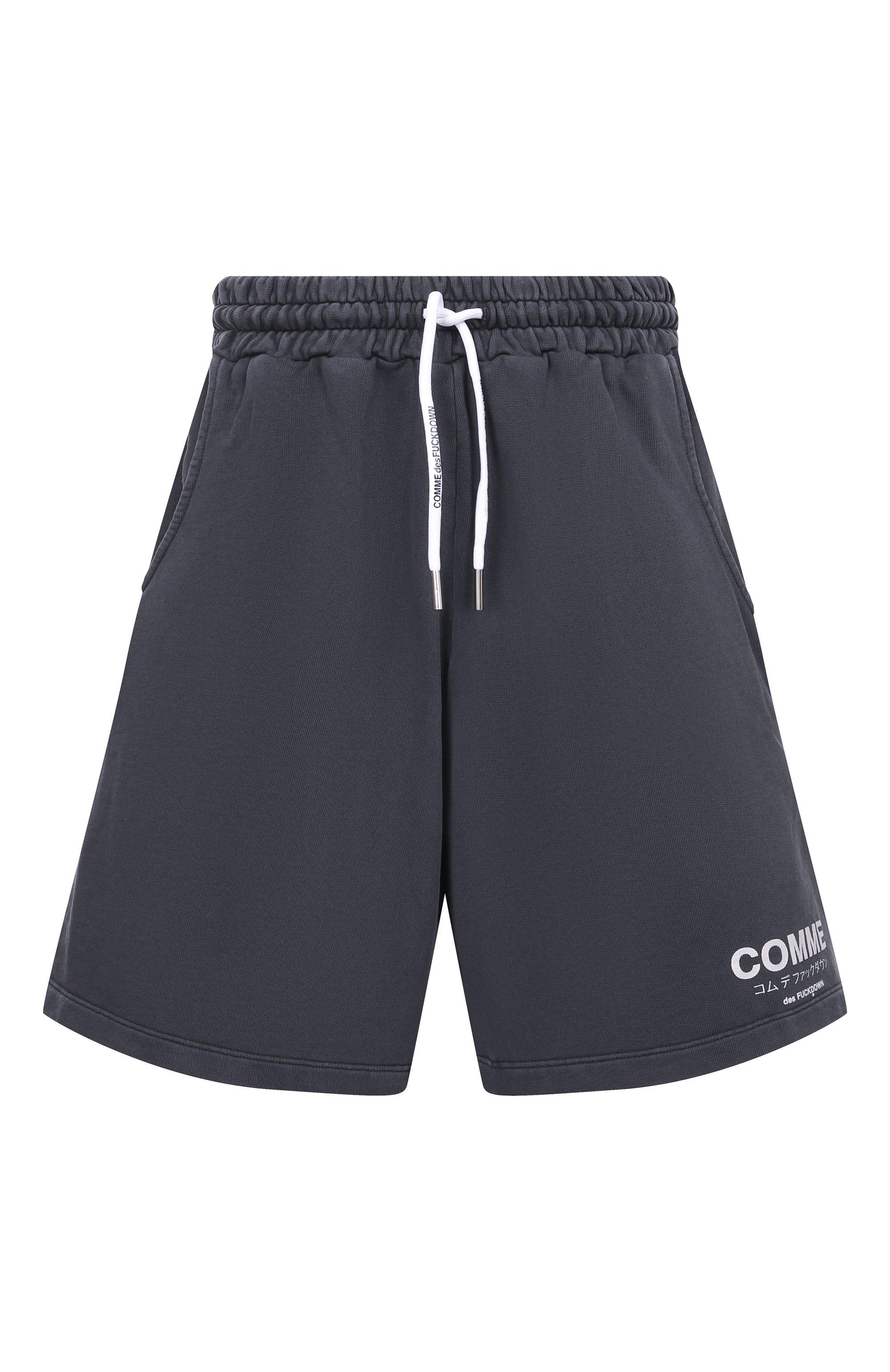 Хлопковые шорты COMME DES FUCKDOWN черного цвета по цене 13500 руб., арт. CFABW01585, фото 1 Хлопковые шорты COMME DES FUCKDOWN, арт. CFABW01585, фото 1