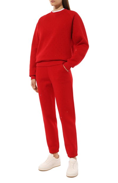 Хлопковый свитшот с отделкой стразами FLASHIN, арт. FF24CRC, фото 2