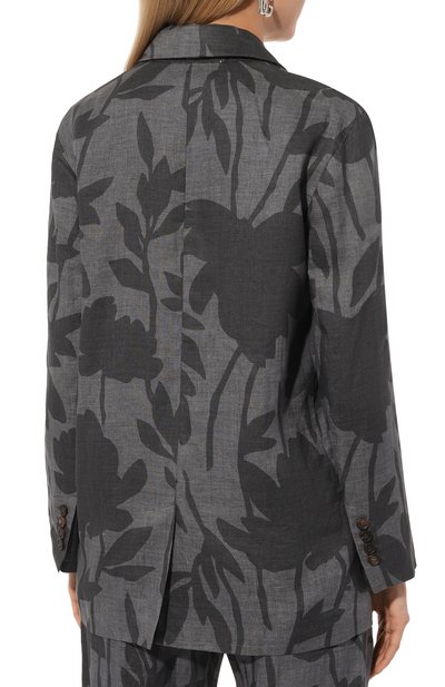 Льняной жакет BRUNELLO CUCINELLI, арт. MB6502549, фото 4