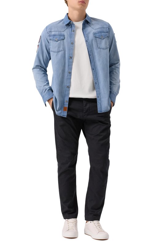 Хлопковые брюки Dsquared2 S74KB0819/S39021 Чёрный  S74KB0819/S39021 Фото 2