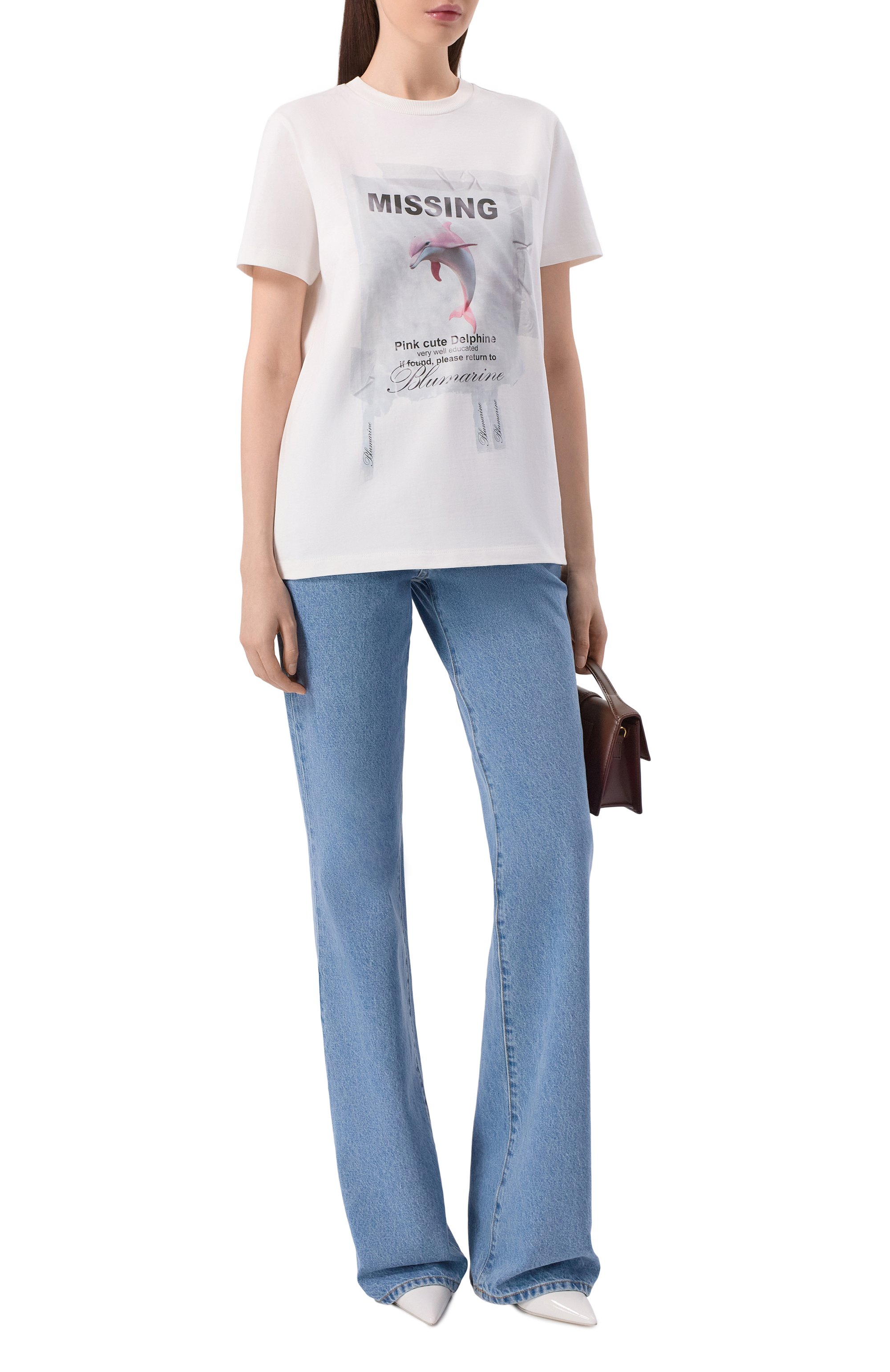 Хлопковая футболка BLUMARINE, арт. 2T125A, фото 2