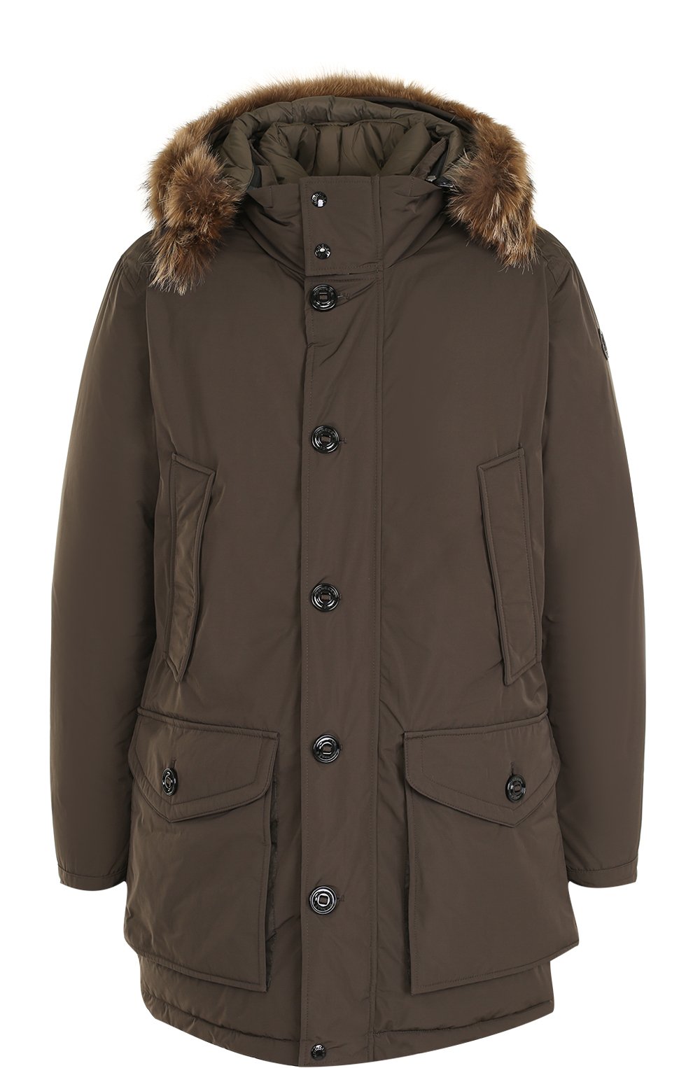 Пуховая парка на молнии с меховой отделкой воротника MONCLER, арт. C2-091-42316-20-57540, фото 1