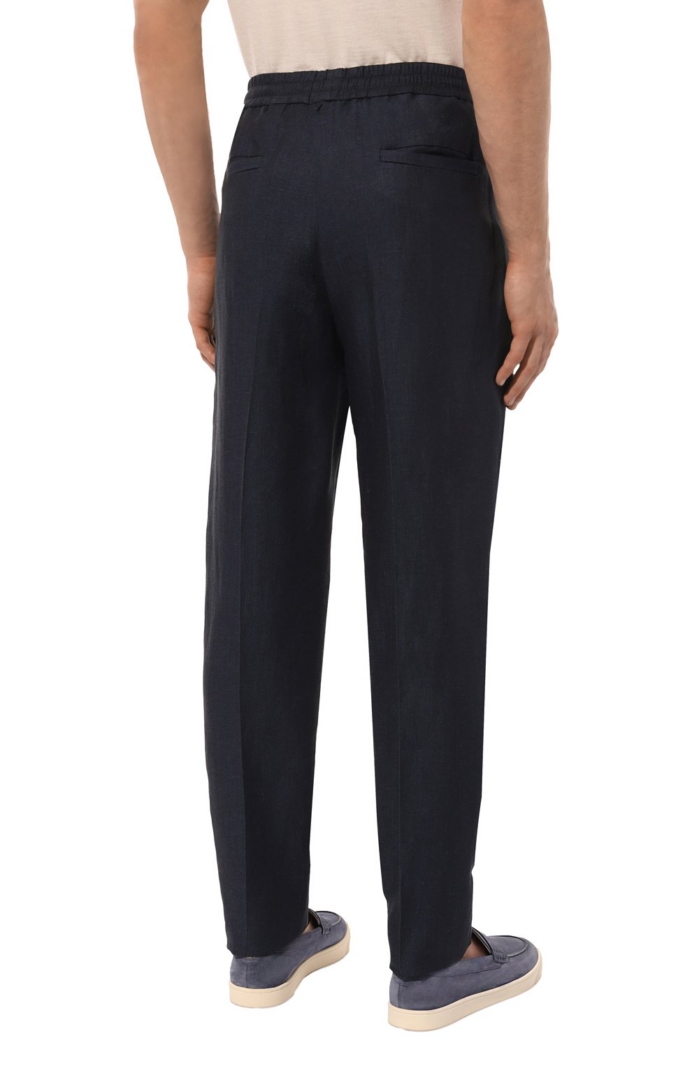 Брюки изо льна и лиоцелла ZEGNA, арт. 7ZF103A7/73GCC2, фото 4