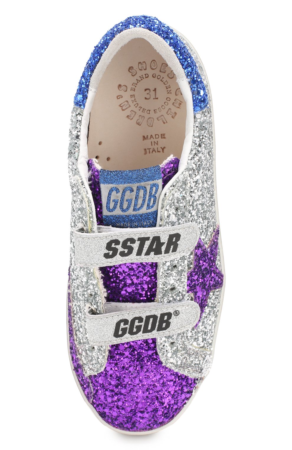 Текстильные кеды superstar GOLDEN GOOSE DELUXE BRAND, арт. G34KS321.G9, фото 4