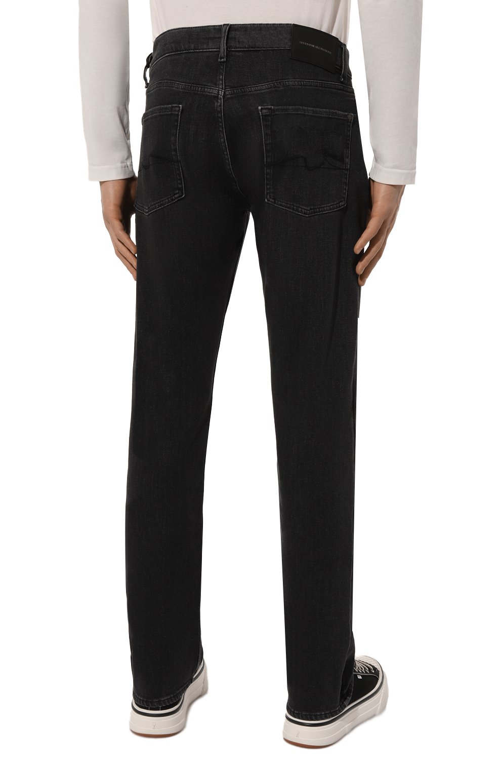 Джинсы standard 7 FOR ALL MANKIND темно-серого цвета по цене 30750 руб., арт. JSMNE060BF, фото 4 Джинсы standard 7 FOR ALL MANKIND, арт. JSMNE060BF, фото 4