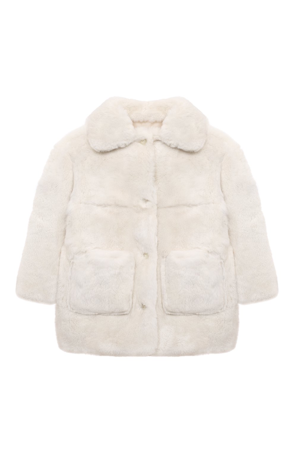 Шуба из кролика YVES SALOMON ENFANT кремового цвета по цене 131000 руб., арт. 20WEM307XXREXX/4-6, фото 1 Шуба из кролика YVES SALOMON ENFANT, арт. 20WEM307XXREXX/4-6, фото 1
