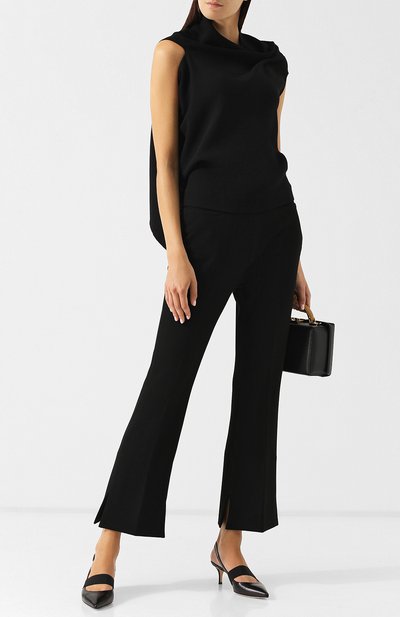 Однотонный шерстяной топ асимметричного кроя ROLAND MOURET, арт. PW18/S6100/F4044, фото 2