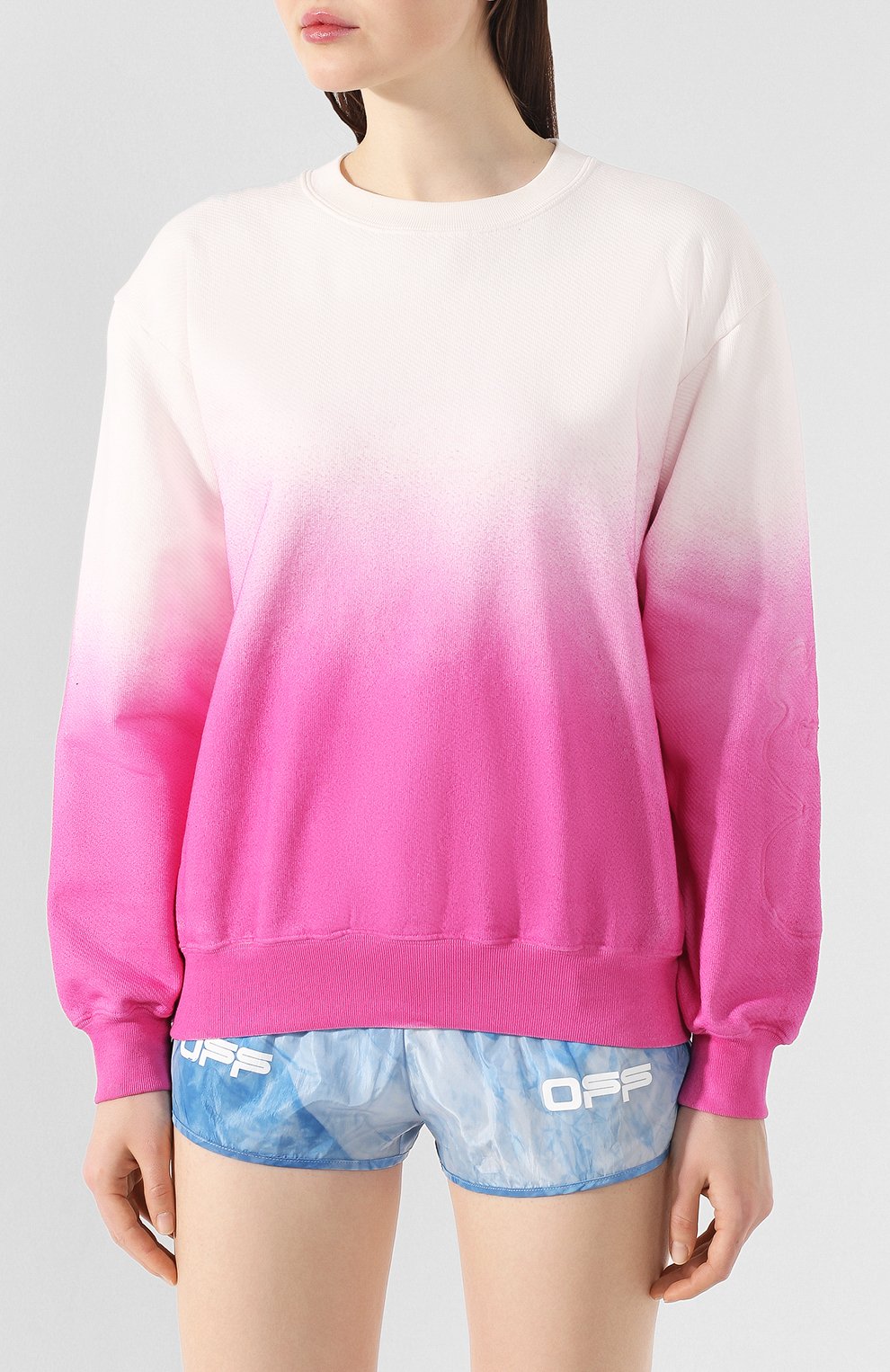 Хлопковый свитшот OFF-WHITE, арт. 0WBA046R20F300960128, фото 3