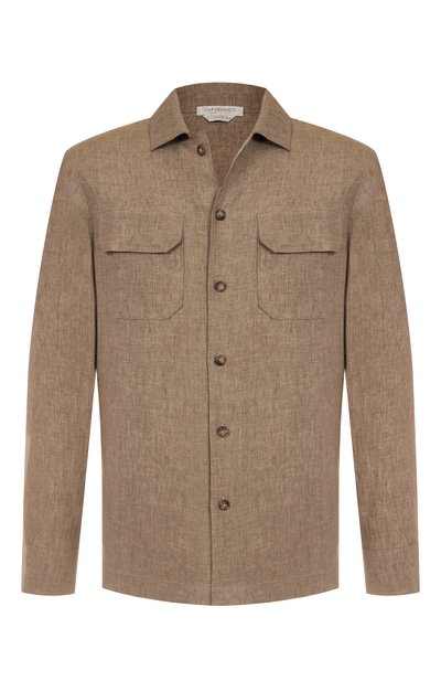 Льняная рубашка CAPOBIANCO, арт. 18M501.LL00., фото 1