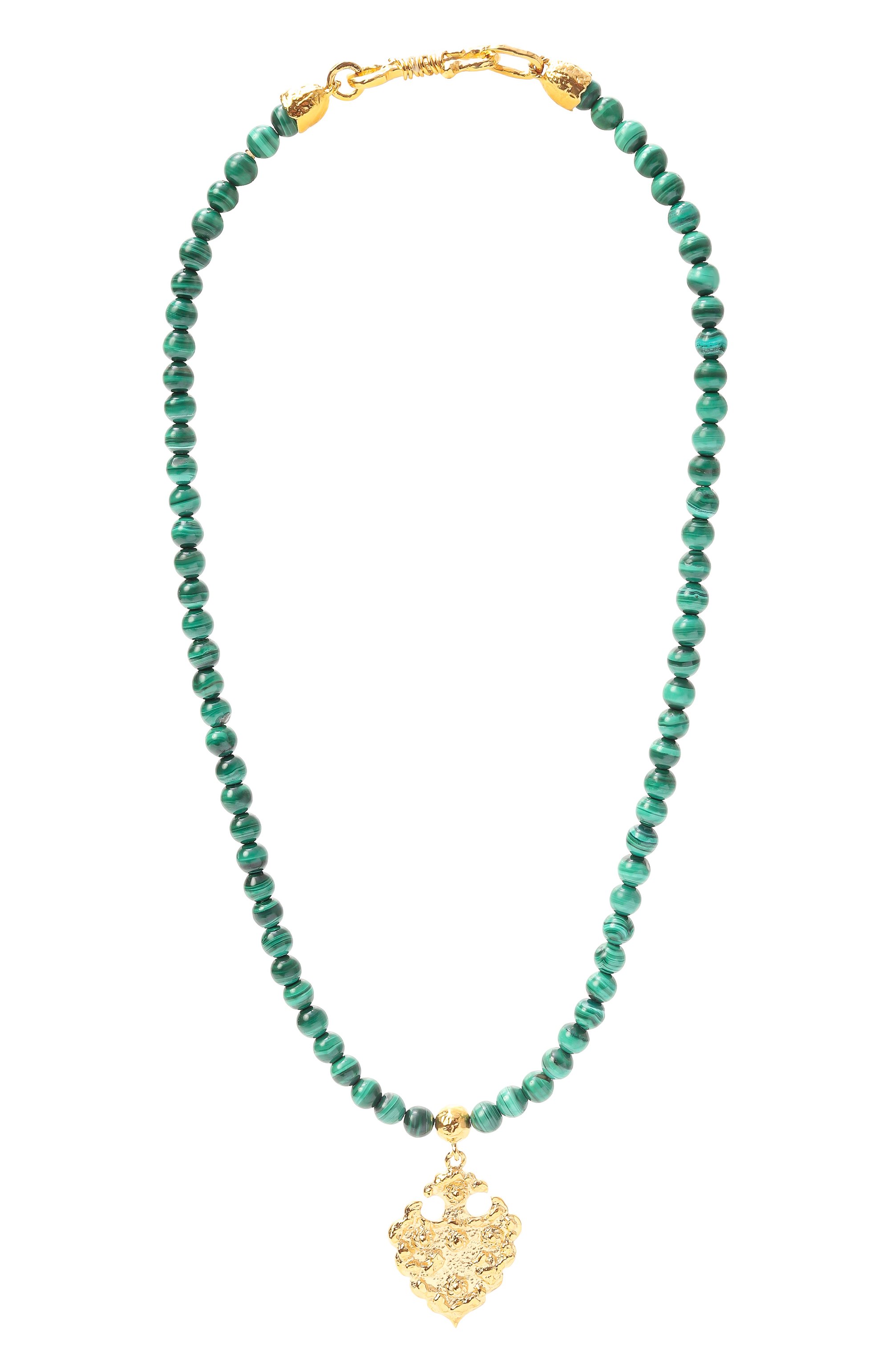 Колье kubachi SEVENWORLDS зеленого цвета по цене 29900 руб., арт. SW830/G, фото 1 Колье kubachi SEVENWORLDS, арт. SW830/G, фото 1