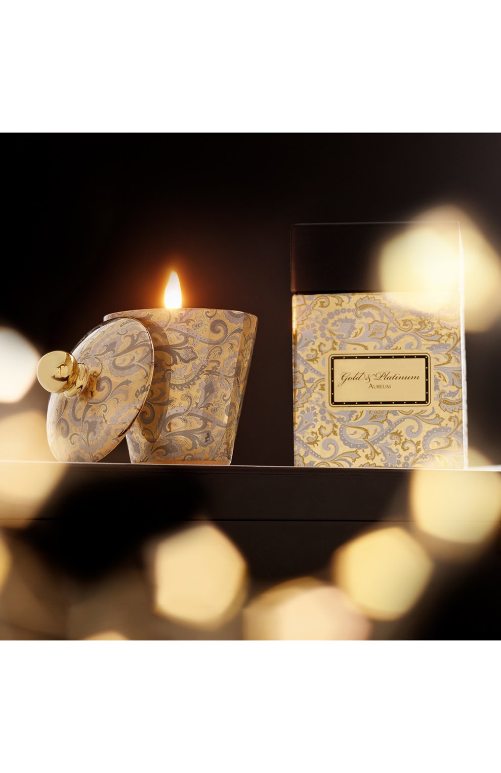 Подсвечник с крышкой gold & platinum STEFANO RICCI, арт. 0ACAN002/PB8509, фото 4