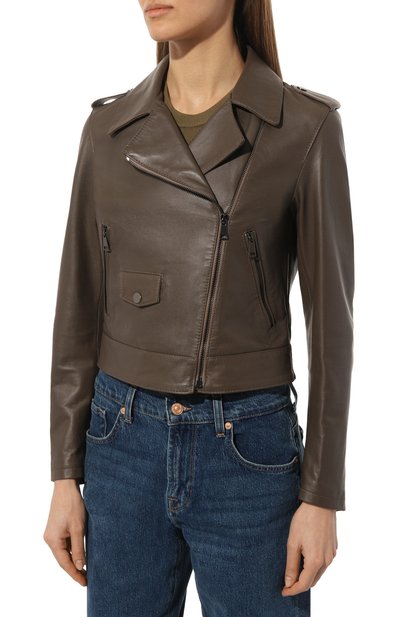 Кожная куртка SIMONETTA RAVIZZA, арт. S04JA235L16/TS, фото 3