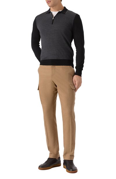 Брюки-карго из шерсти и кашемира MARCO PESCAROLO, арт. T0R/5229, фото 2