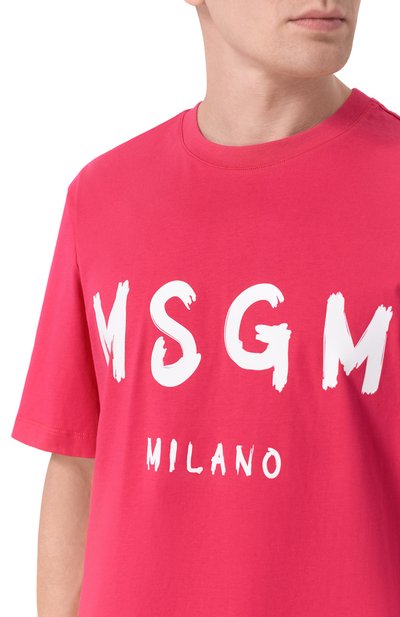 Хлопковая футболка MSGM, арт. 4040MM510/267002, фото 5