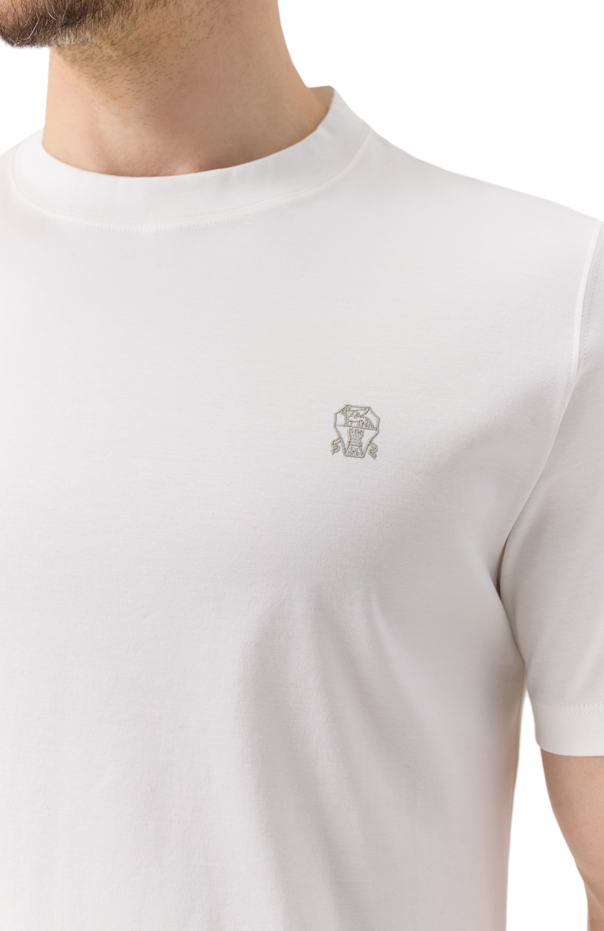 Хлопковая футболка BRUNELLO CUCINELLI, арт. M0B137444G, фото 5